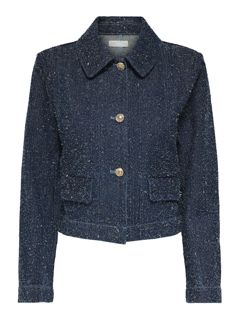Jacqueline de Yong lady ls shacket dnm 15341468 dark denim