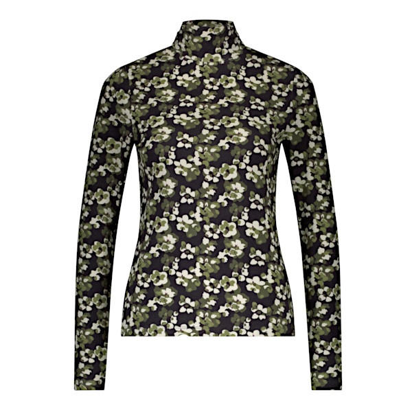 Red Button Top srb4682 rolinde flower khaki