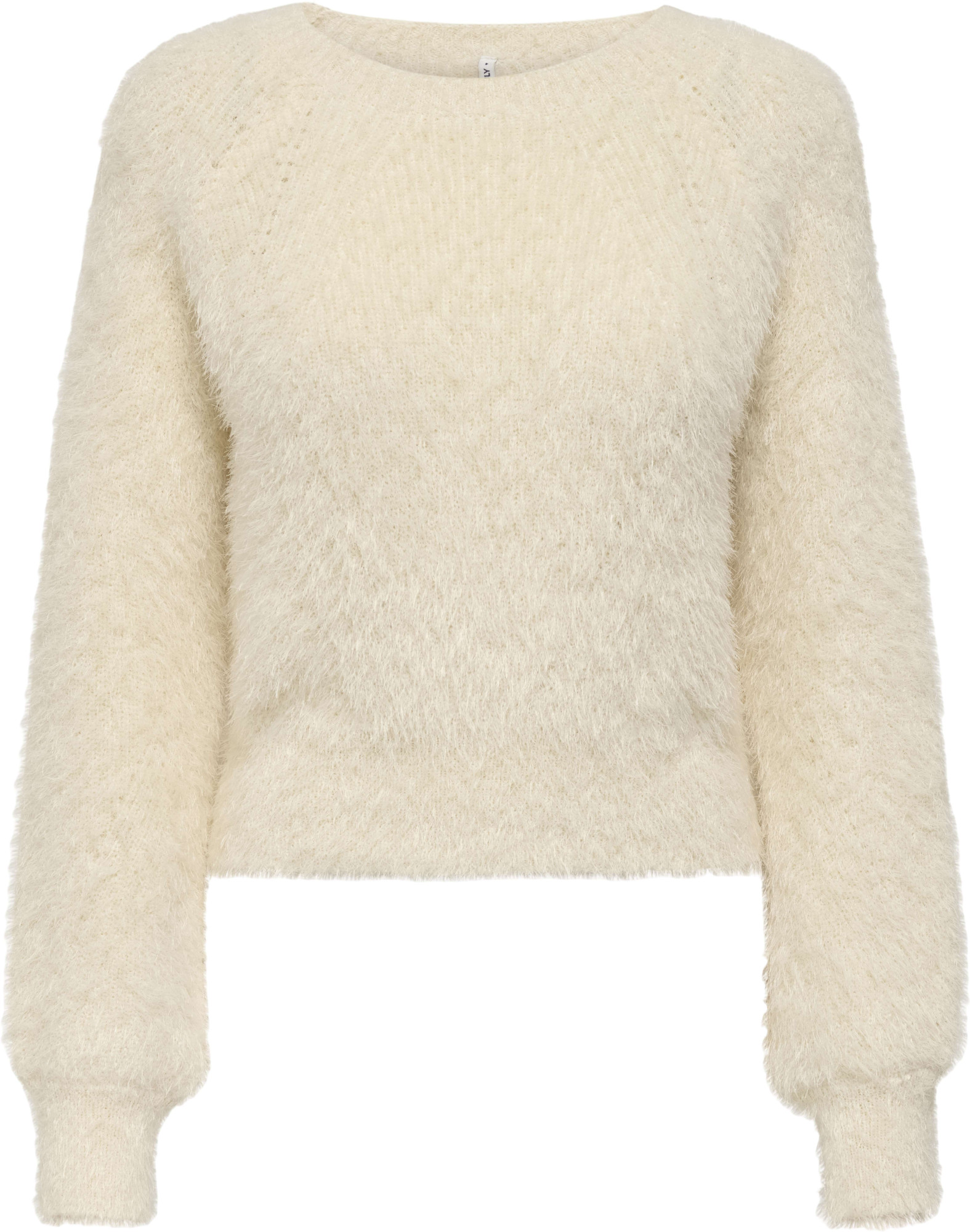 Only Onllulu ls rib short o-neck cc knt cloud dancer