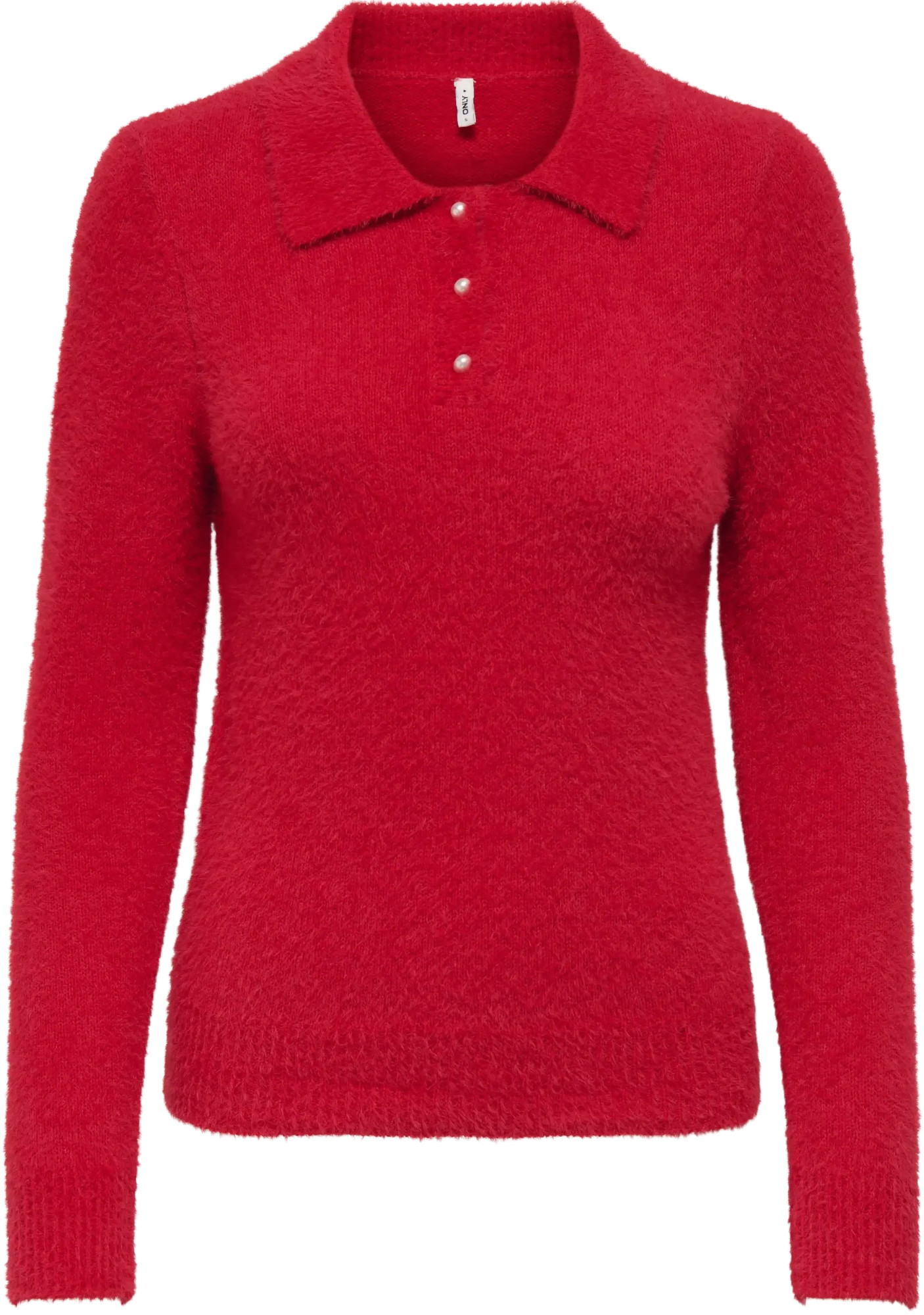 Only Onlpetra ls polo bling cc knt salsa/pearl button