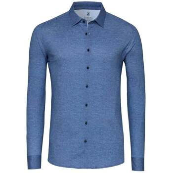 Desoto Overhemd Lange Mouw  Overhemd Twill Optics Blauw
