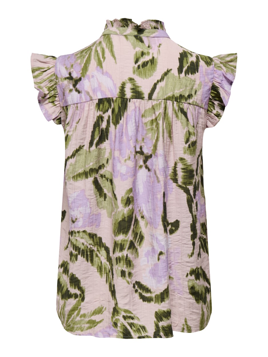 Jacqueline de Yong Jdybilly sl frill top wvn dessin