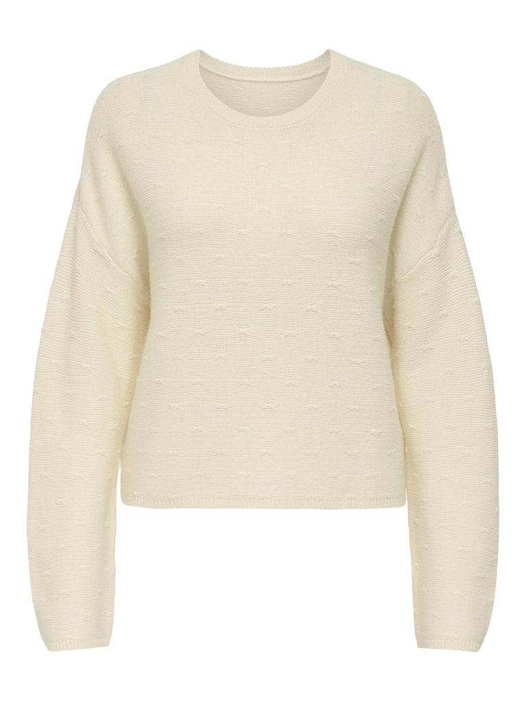 Only Onlkatia ls structure o-neck cc knt off-white
