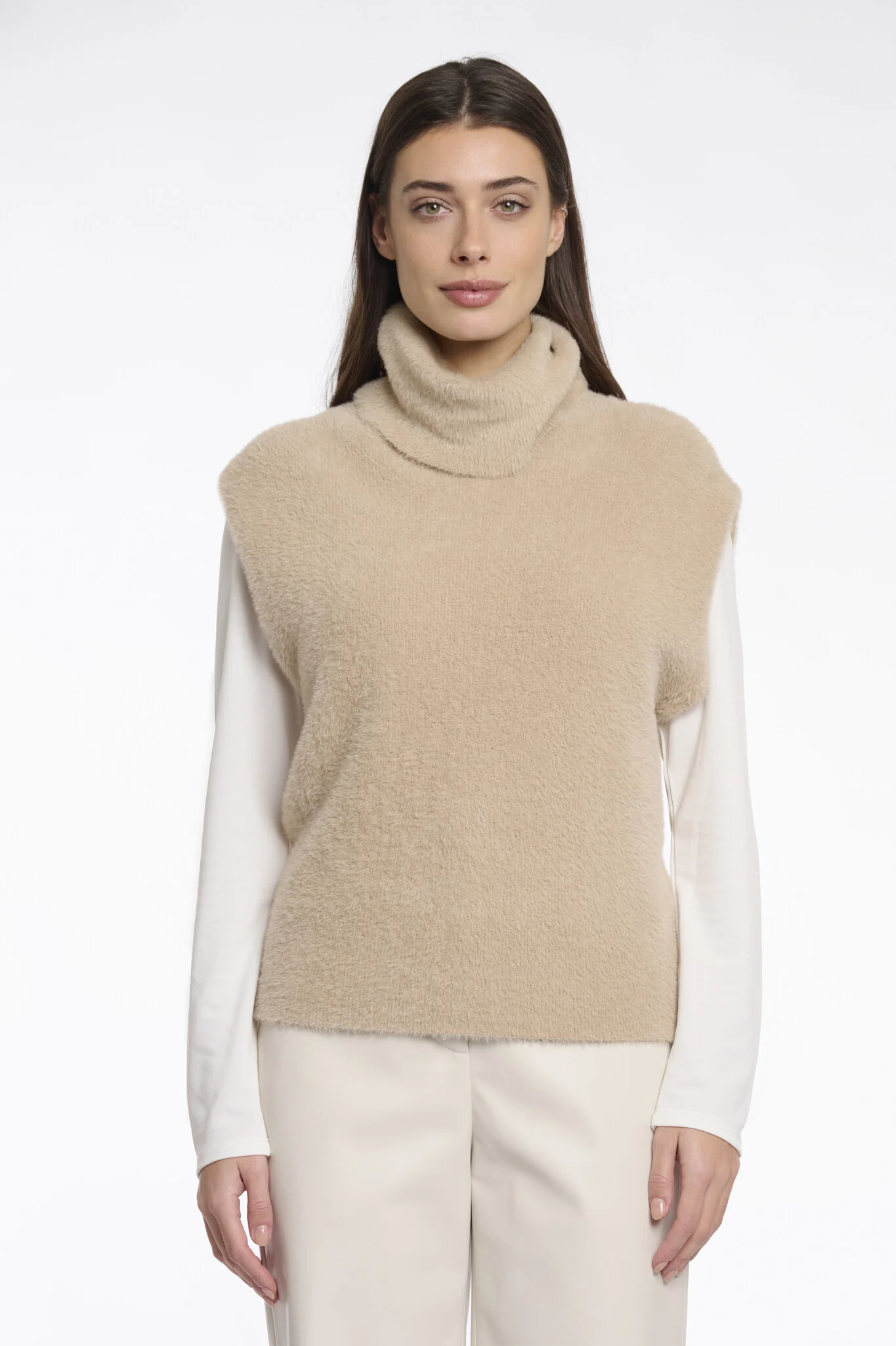 Rino & Pelle Tracie.5002512 rino en pelle spencer with cowl neck oat