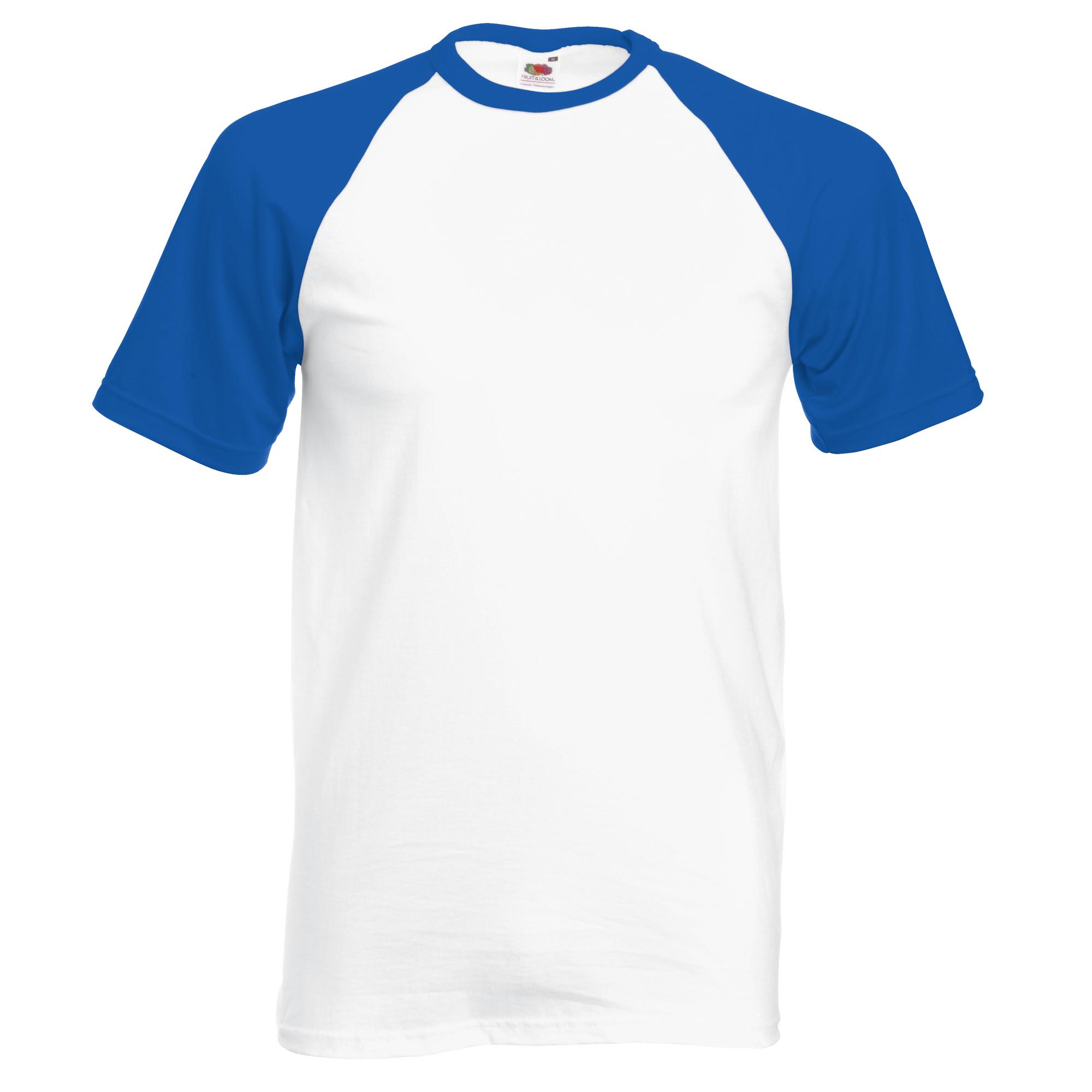 Fruit Of The Loom Honkbal T-shirt met korte mouwen voor heren M