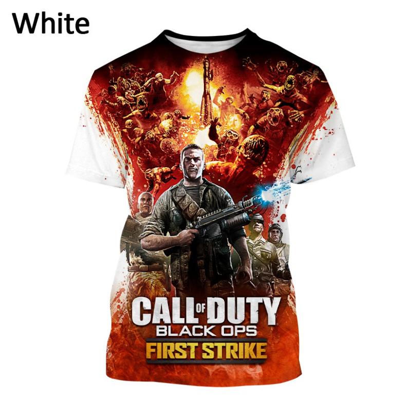 Baibao QIQI Game Call of Duty 3D Print T-shirts Black Ops Koude Oorlog Grafische T-shirt voor Mannen Mode Harajuku Straat hip Hop Korte Mouw L