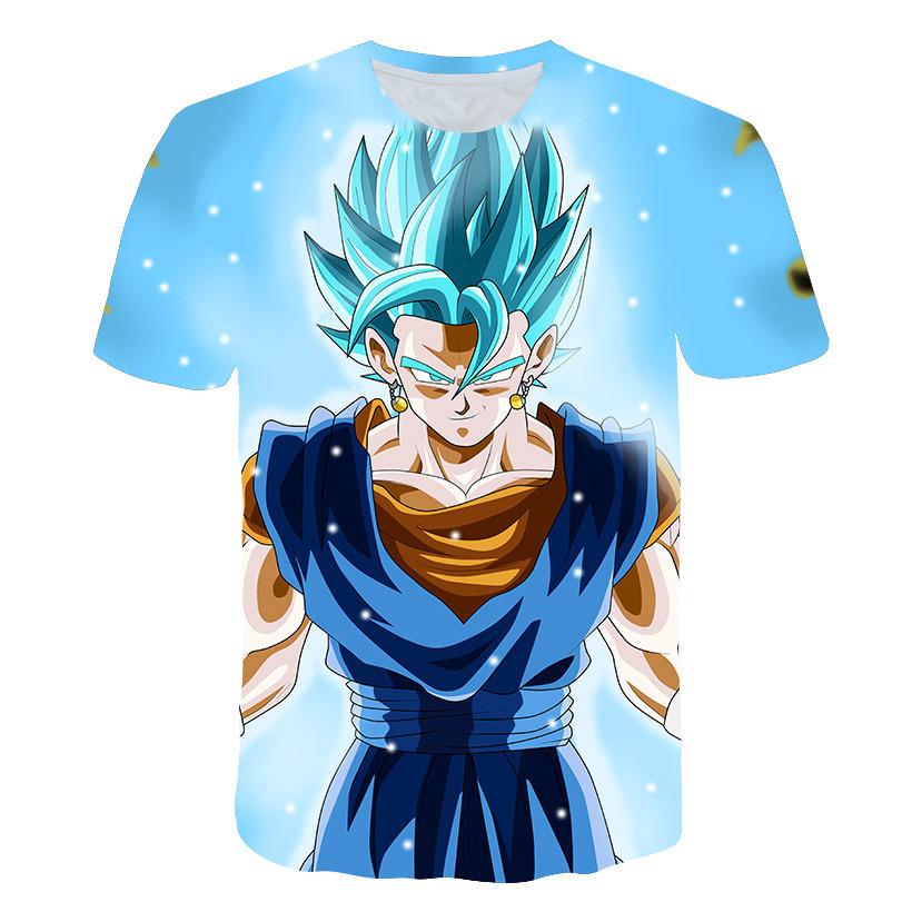 Baibao QIQI Zomer Ronde Hals T-shirt Heren Japanse Anime Draak Korte Mouw Dames Kleding Snel drogend Top XXS-6XL M