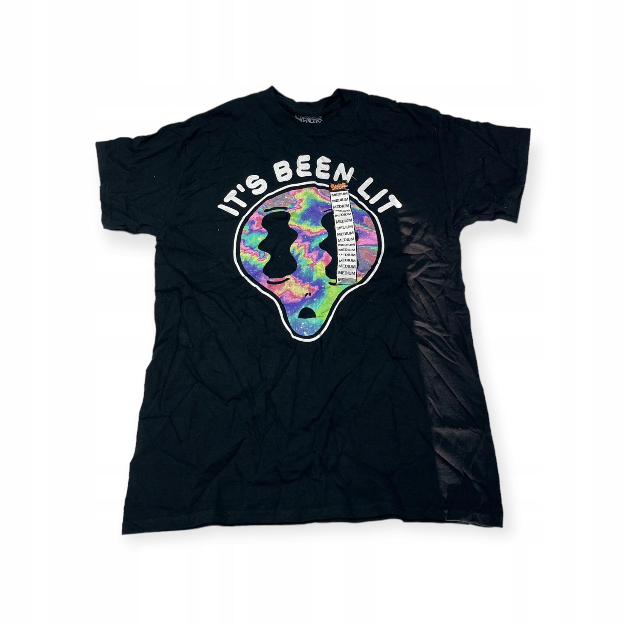 Outletup-clothes Koszulka T-shirt męski okrągły dekolt SPENCER'S NADRUK M