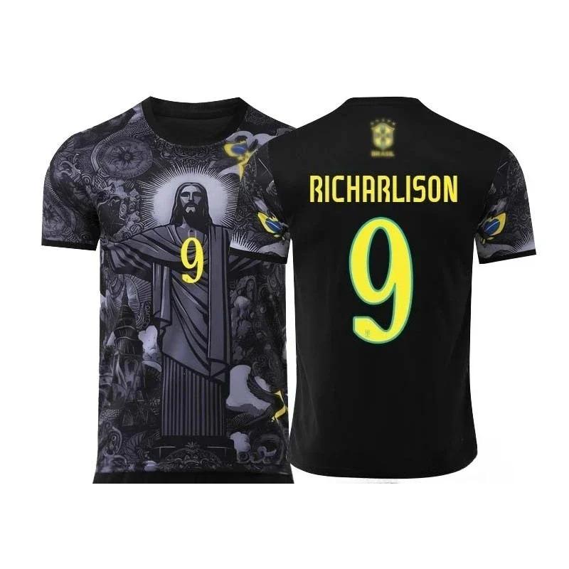 Bobby3 Voetbal Trainings T-shirt Speciale Editie Braziliaanse Christus de Verlosser 3D Print Sneldrogend Ademend Sportief Korte Mouw 2025nieuw 2XL