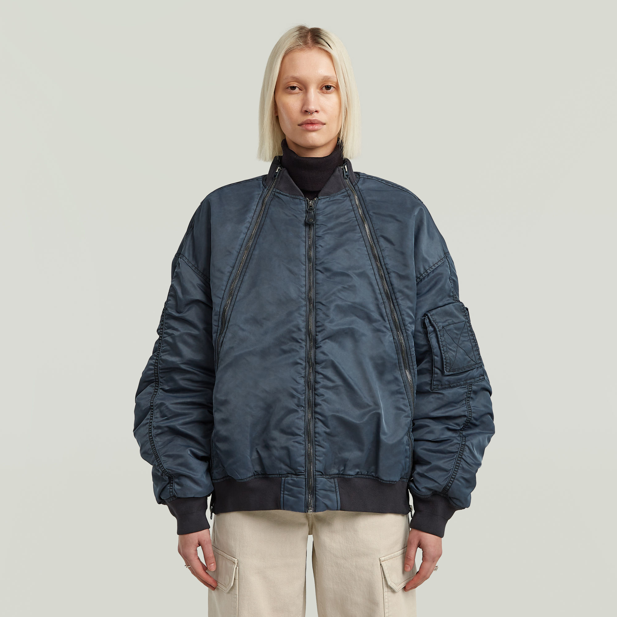 G-Star RAW Macro Balloon Bomberjack - Donkerblauw - Dames