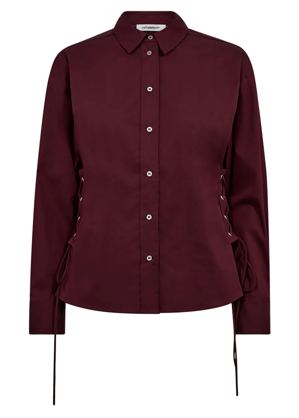 Co'Couture Poppycc eyelet blouse bordeaux