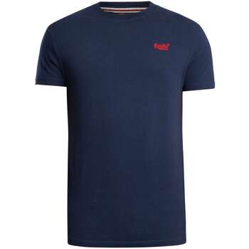 Superdry T-shirt Korte Mouw  Essentieel EMB-T-shirt met logo