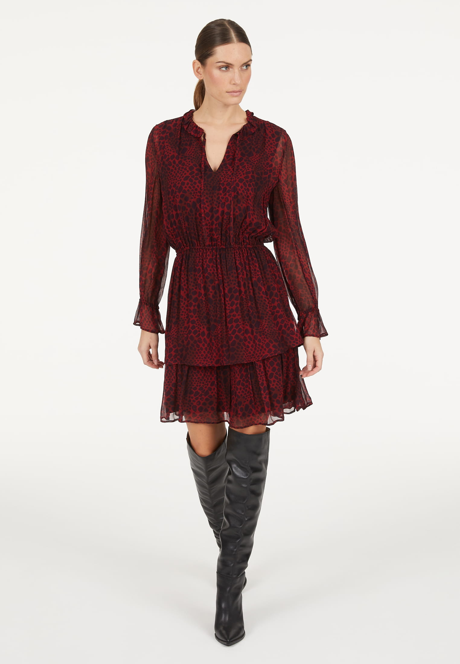 MARC AUREL Bohokleid mit Reptilprint