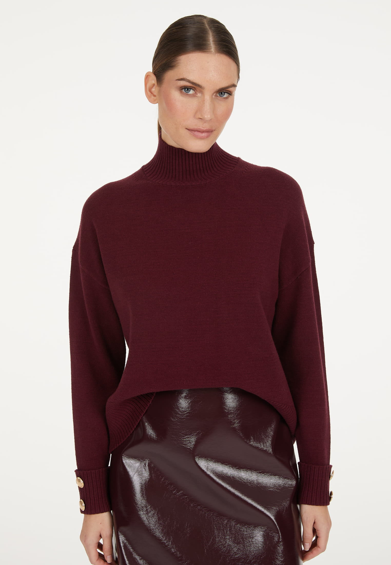 MARC AUREL Pullover mit Knöpfen