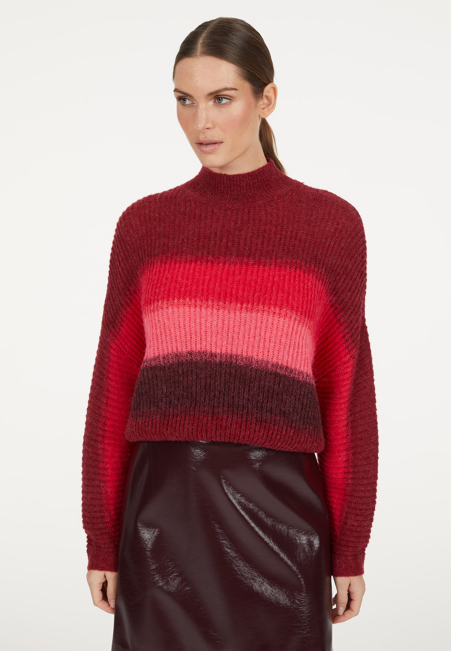 MARC AUREL Pullover mit Dégradé-Farbverlauf