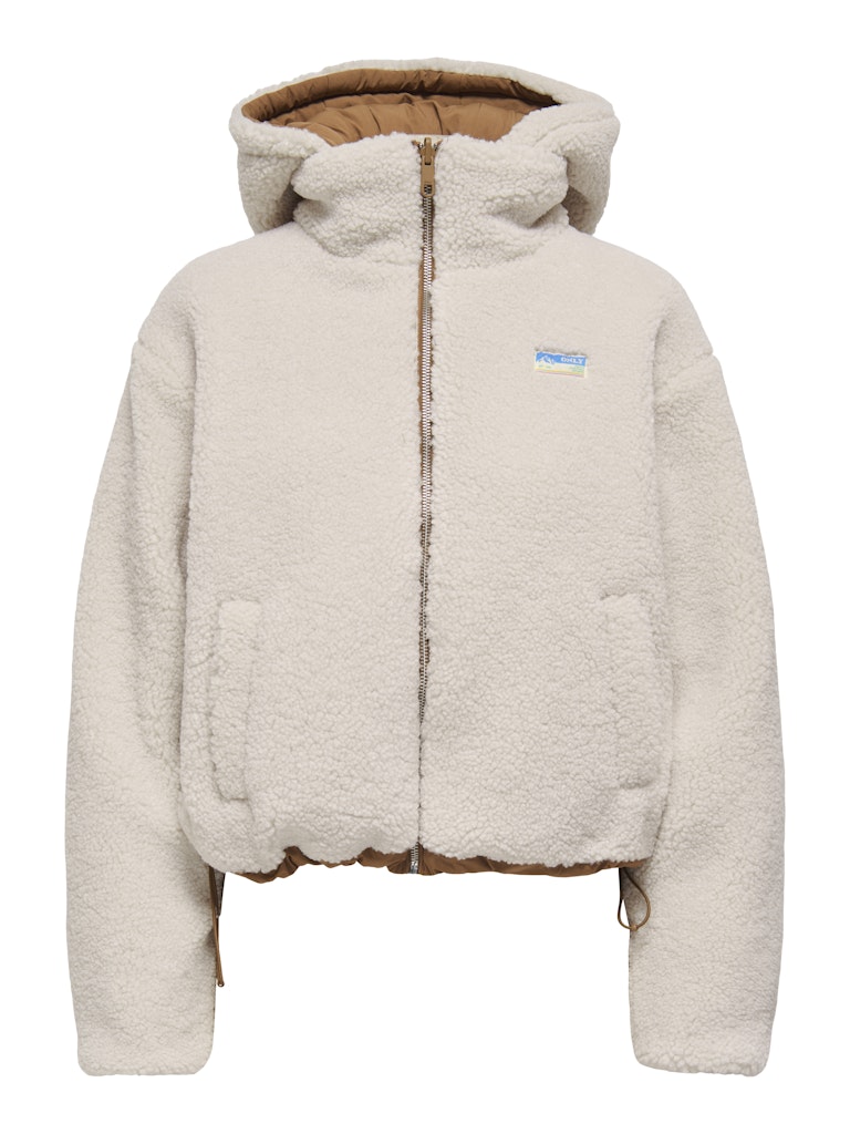 Only Onlmaria life rev puffer jacket cc otw beige