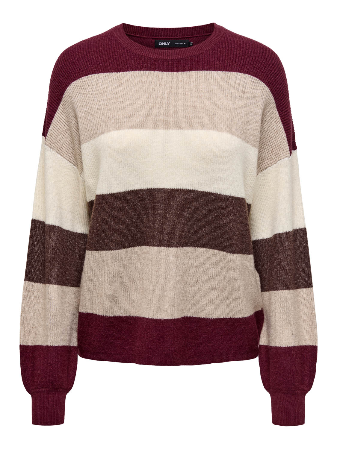 Only Gebreide trui ONLATIA L/S STRIPE PULLOVER KNT NOOS