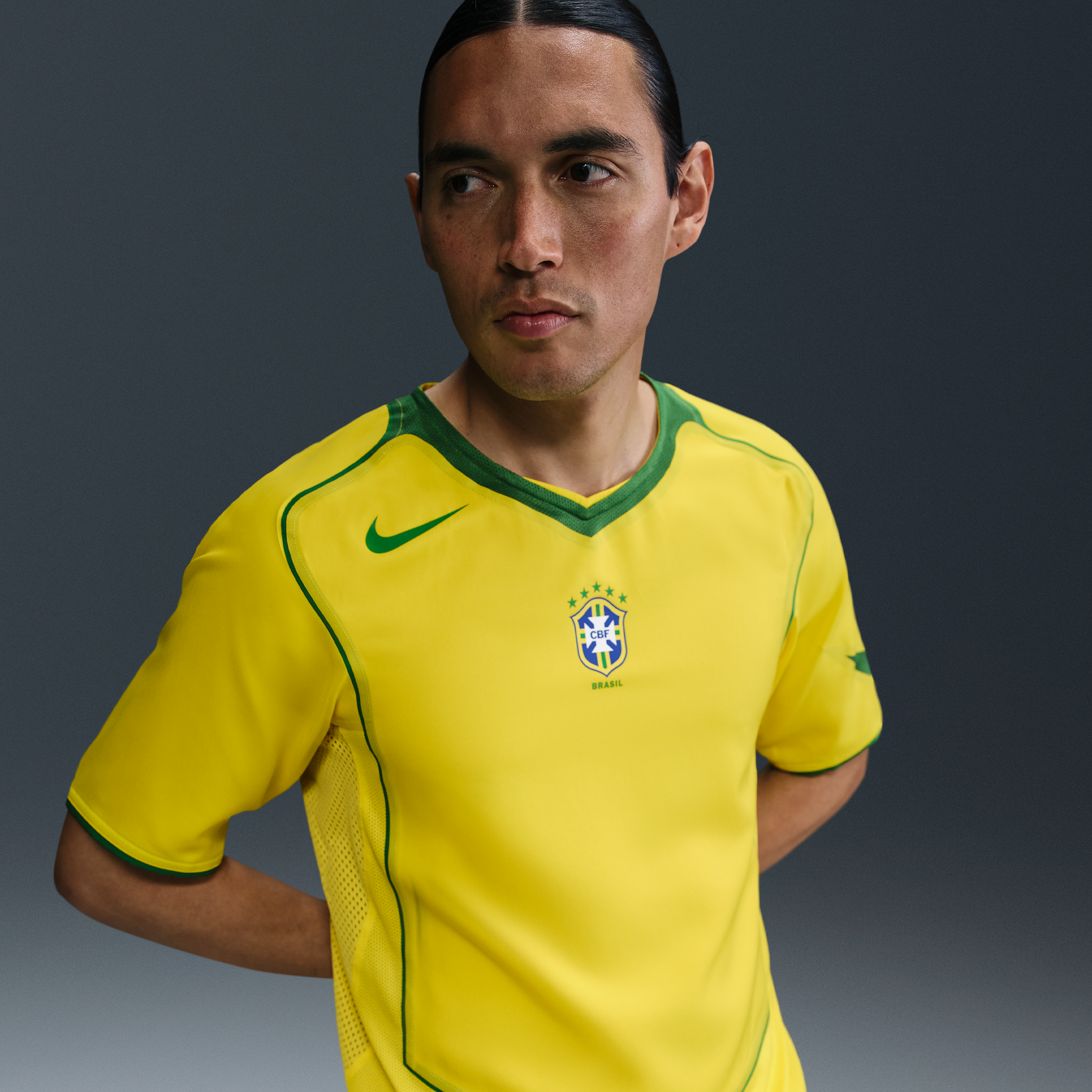 Nike Brazil 2004 Total 90 Reissue Jersey, geel