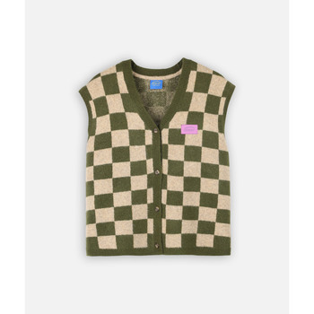 Oxbow Trui  Carrea Jacquard mouwloos vest CHESS