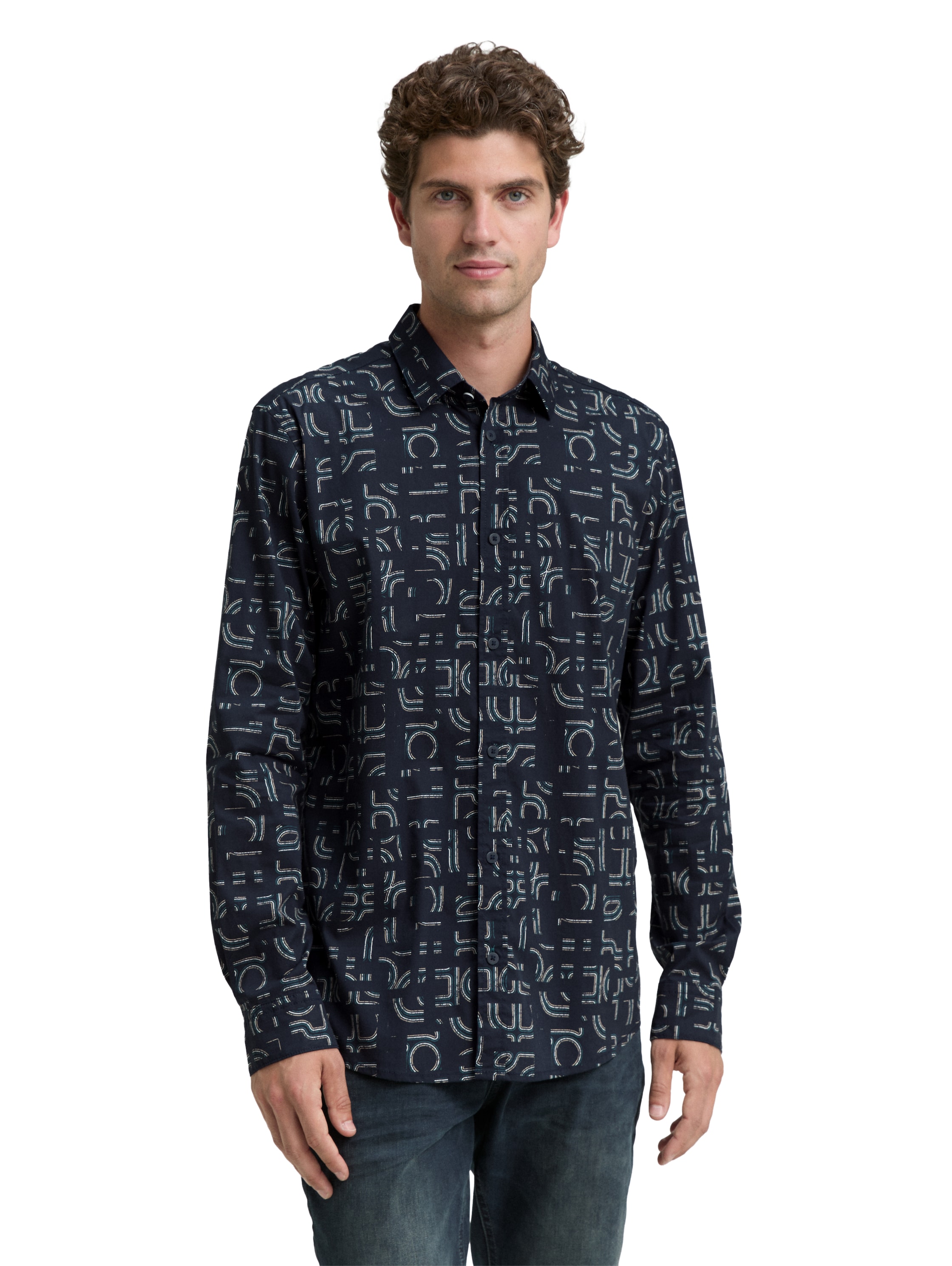 Tom Tailor Slim fit overhemd met stretch