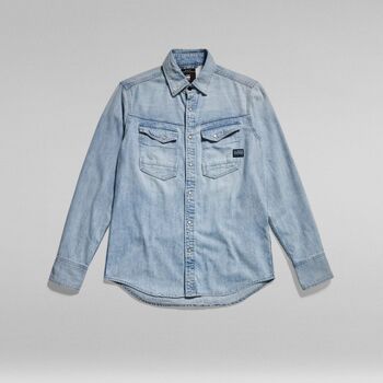 G-Star Raw Overhemd Lange Mouw  D23616-D252 SLIM DENIM-G342 SUN FADED BLUE MIST