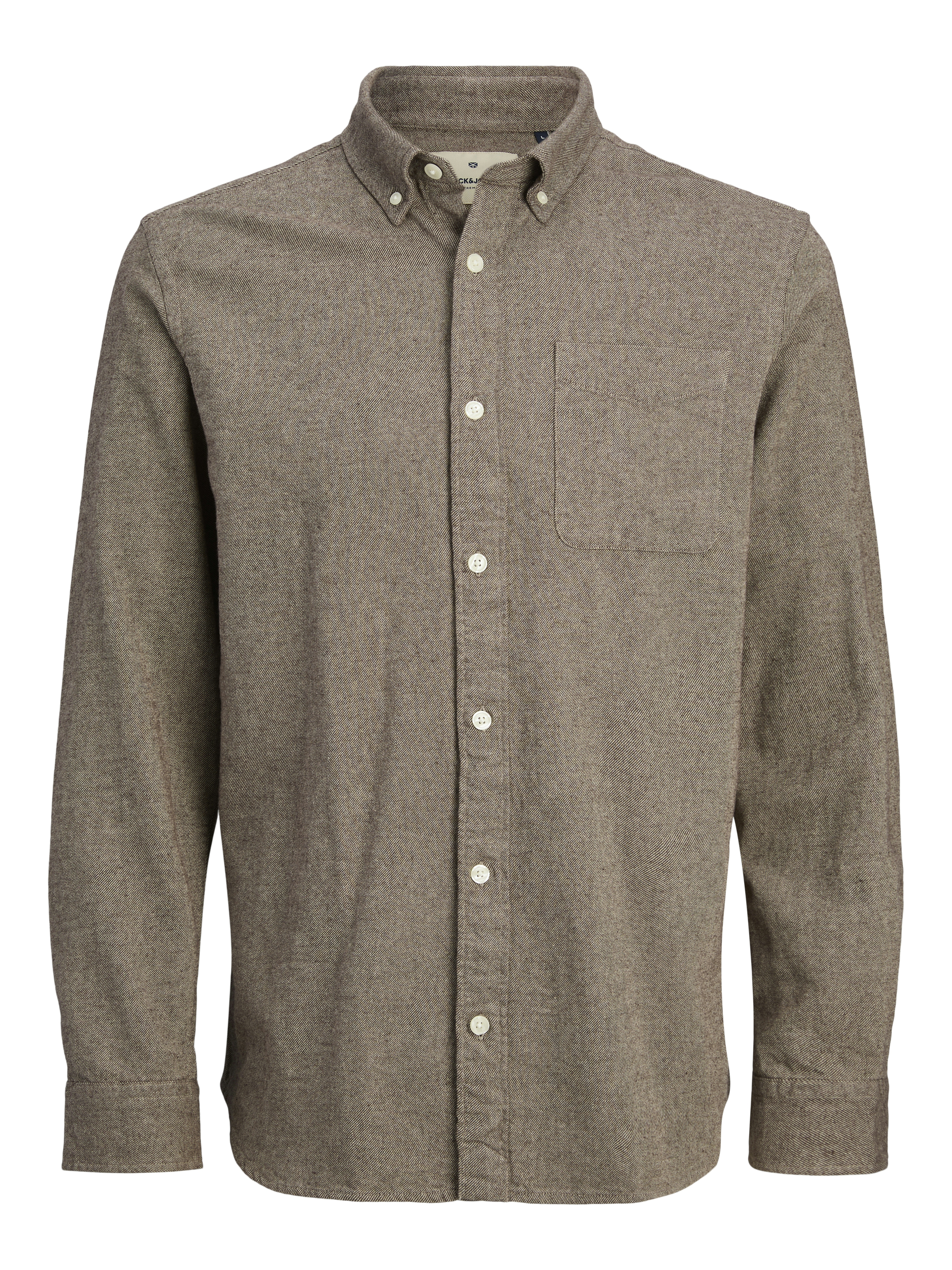 Jack & Jones Jprblubrook twill solid l/s shirt l
