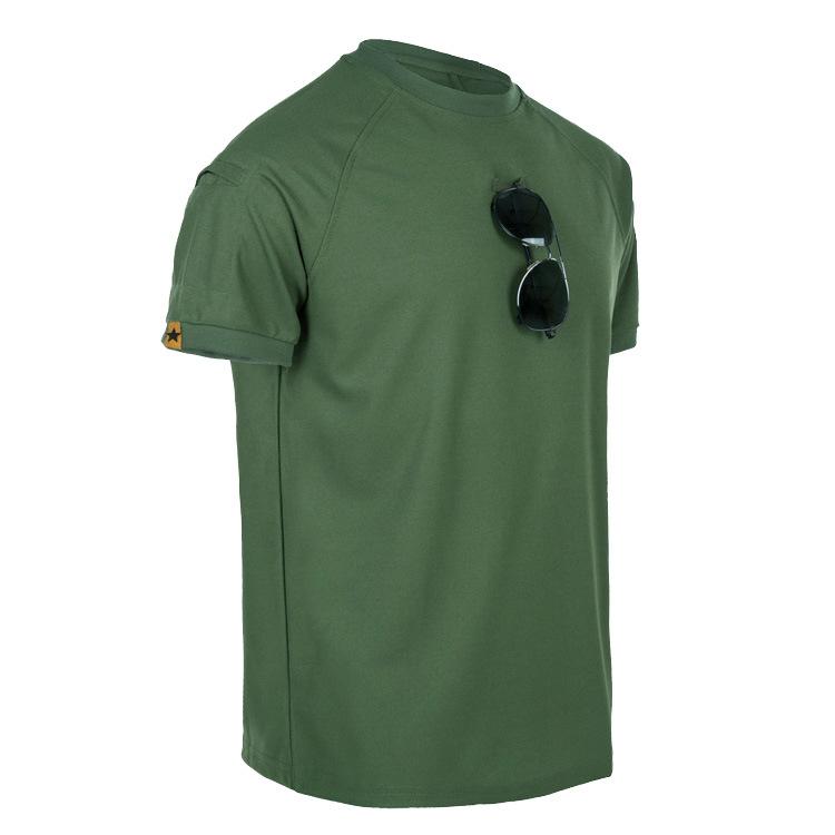 RC BAG Tactische T-shirts Heren Sport Outdoor Militaire Tee Sneldrogend shirt met korte mouwen Wandelen Jacht Army Combat Herenkleding Ademend XL