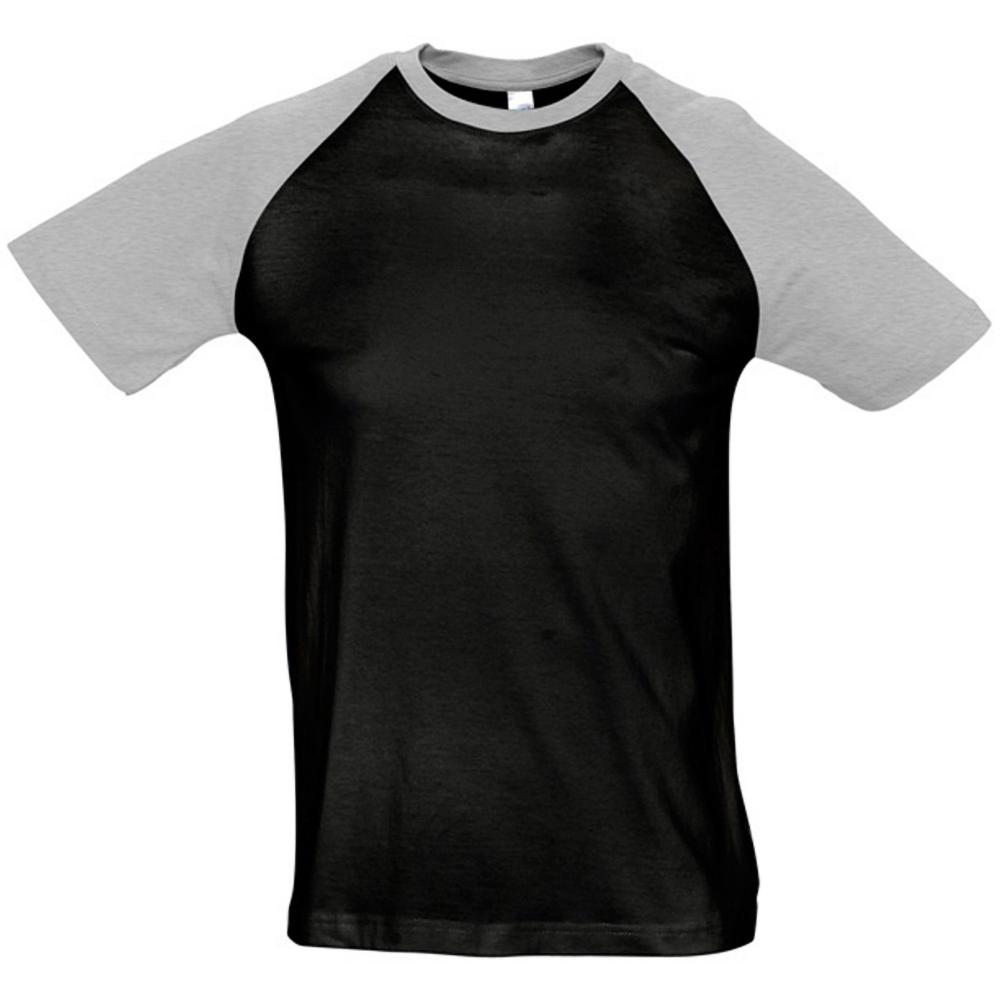 SOLS Heren Funky Contrast T-shirt met korte mouwen L