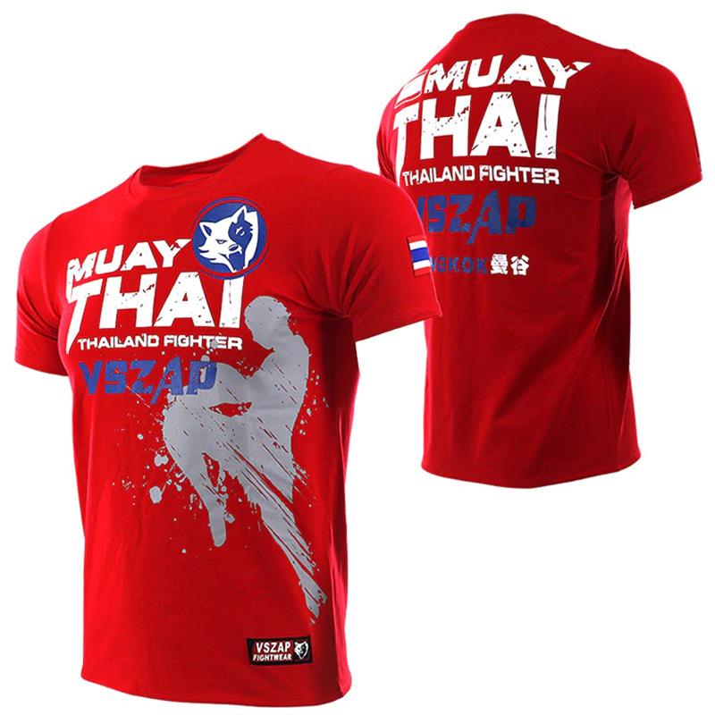 ETST 03 Muay Thai T-shirt voor heren Sport Running T-shirt Heren Gym Fitness Mma Training Shirts Dry Fit Sportkleding Boksen Sneldrogend - T-shirts S