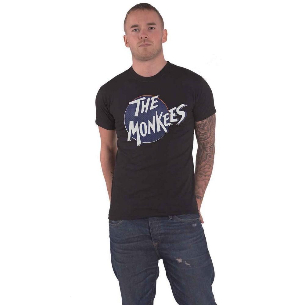 Pertemba FR - Apparel Het Monkees unisex volwassen T-shirt met gestippeld logo S