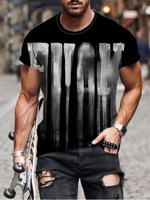 Bobby 2 Natuurlijk landschap bedrukt T-shirt Mode heren T-shirt met ronde hals, casual Aurora-patroon, knappe sneldrogende heren-T-shirts XL