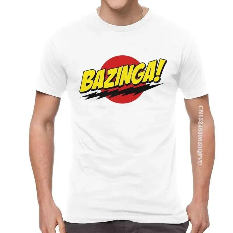 Baibao QIQI The Big Bang Theory T-shirts Heren Novelty Tops Bazinga Sheldon Cooper Geek TBBT T-shirt Uniek T-shirt Top M