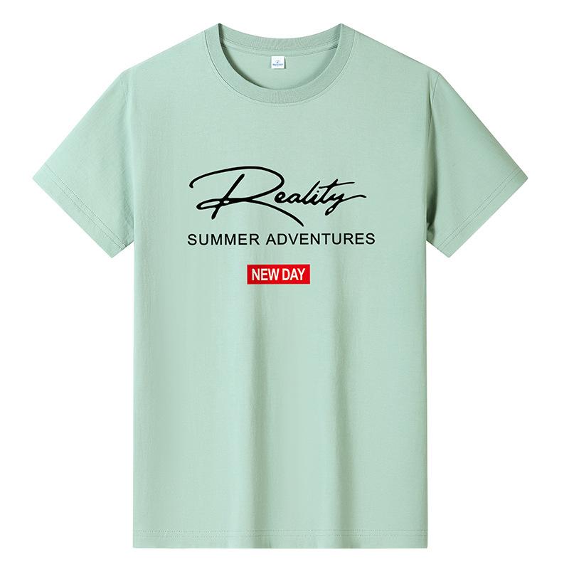 Bistrota Groot formaat puur katoenen heren T-shirt met korte mouwen voor jongens XXXXL
