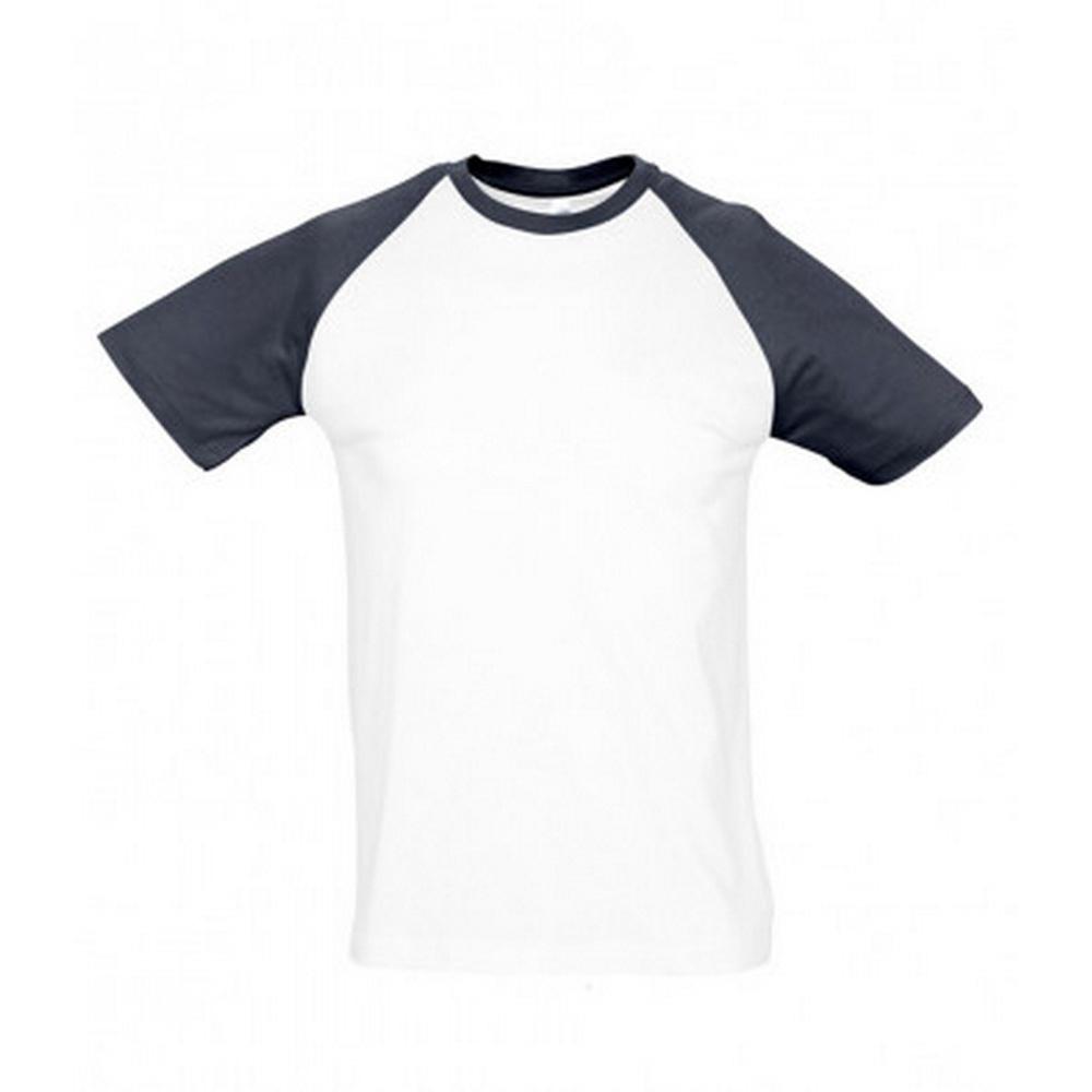 SOLS Heren Funky Contrast T-shirt met korte mouwen M