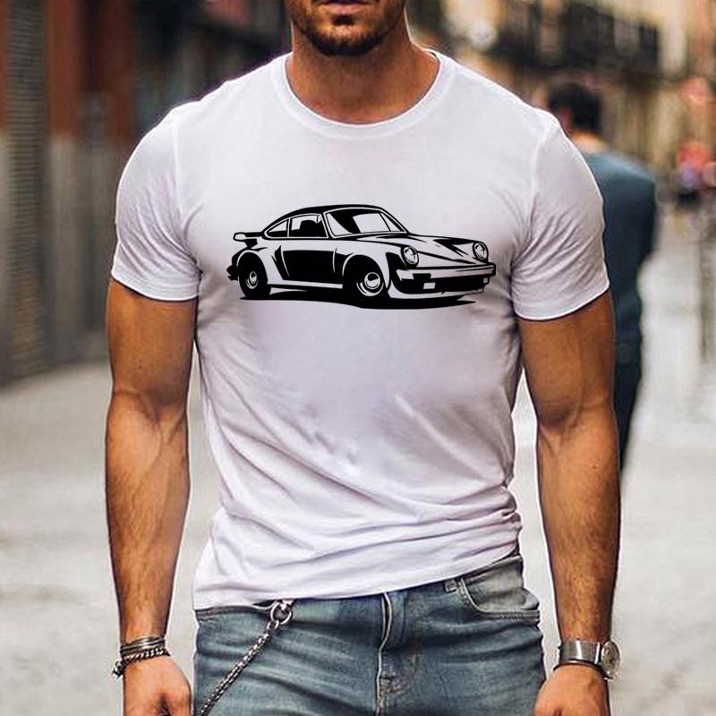FT women t shirt Zomer Man T-shirt Mode Losse Casual T-shirts Herenkleding Klassieke Auto Bedrukte Grafische Ronde Hals Korte Mouwen Tops Herenkleding XL