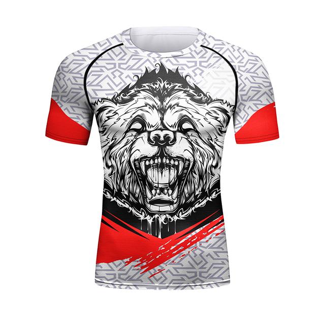 ETST 07 CODY LUDIN Heren Fluorescerende Tattoo Effect t-shirts Voor jiu jitsu BJJ Uv Zonbescherming Mannelijke Fietsen Gym Sport Gesublimeerde Shirts XL