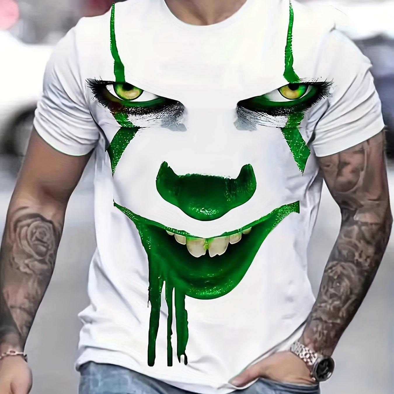 Etst 003 Zomer heren enge clown 3D print grafisch T-shirt 3XL