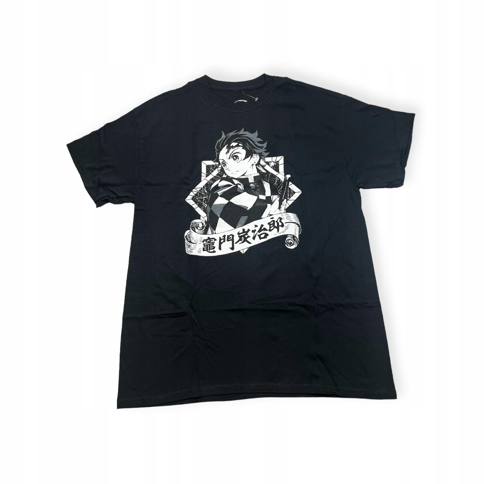 Outletup-clothes Koszulka T-shirt męski okrągły dekolt SPENCER'S DEMON SLAYER L