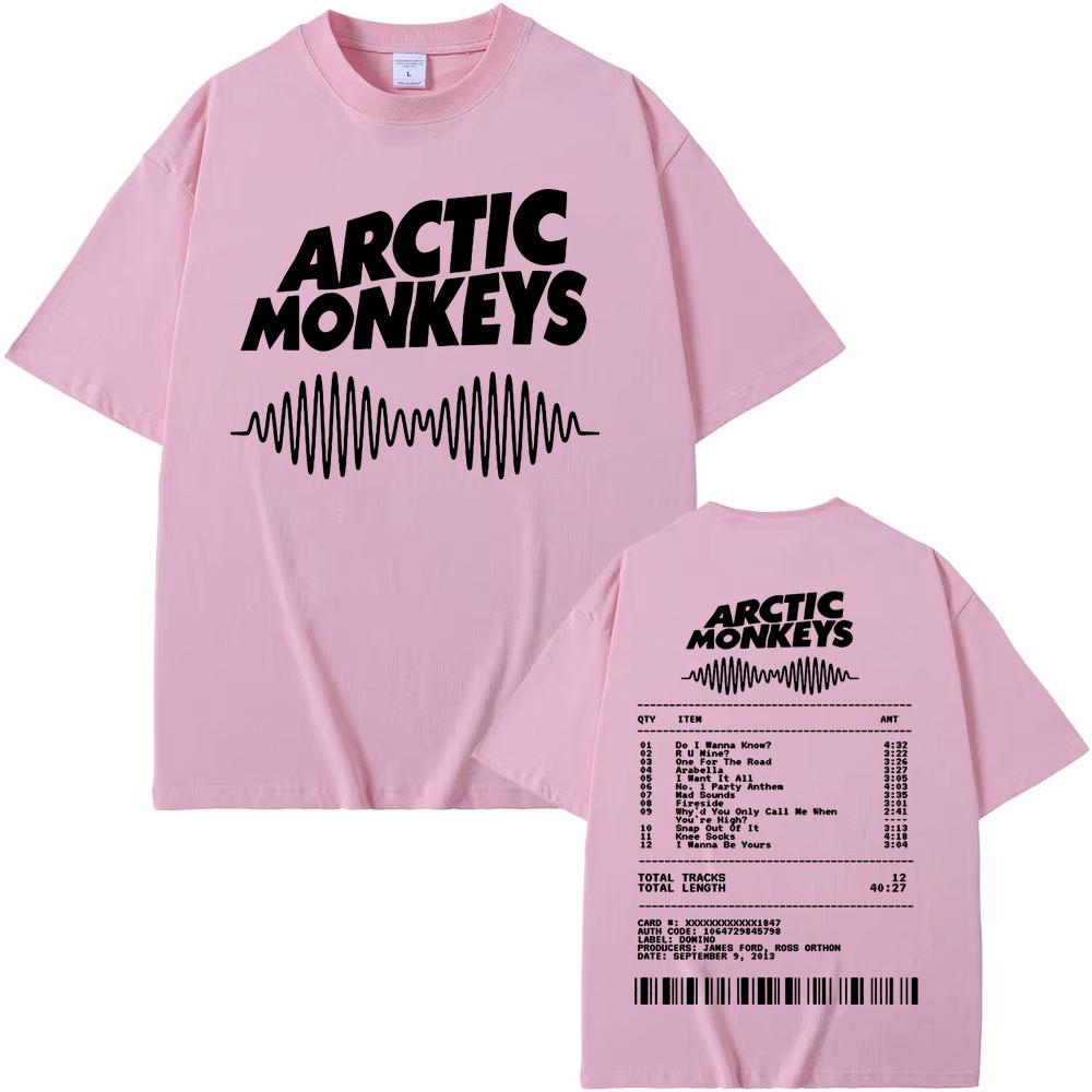 High End Unisex T-shirt Arctic Monkeys Muziekalbum Grafisch T-shirt Heren Dames Vintage Street Style T-shirts 100% Katoen Casual Oversized T-shirt L