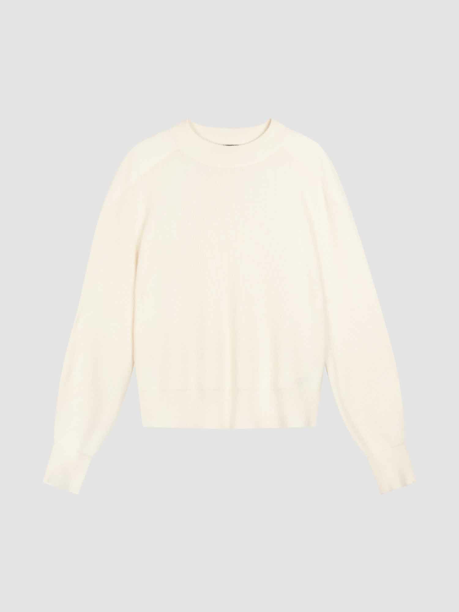REPEAT cashmere Fijn ribgebreide cashmere sweater