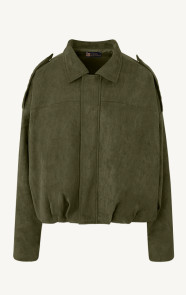 The Musthaves Limited Oversized Suede Jacket Army