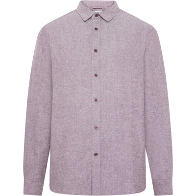 KnowledgeCotton Apparel Heren Regular Fit Heavy Twill Flannel Overhemd