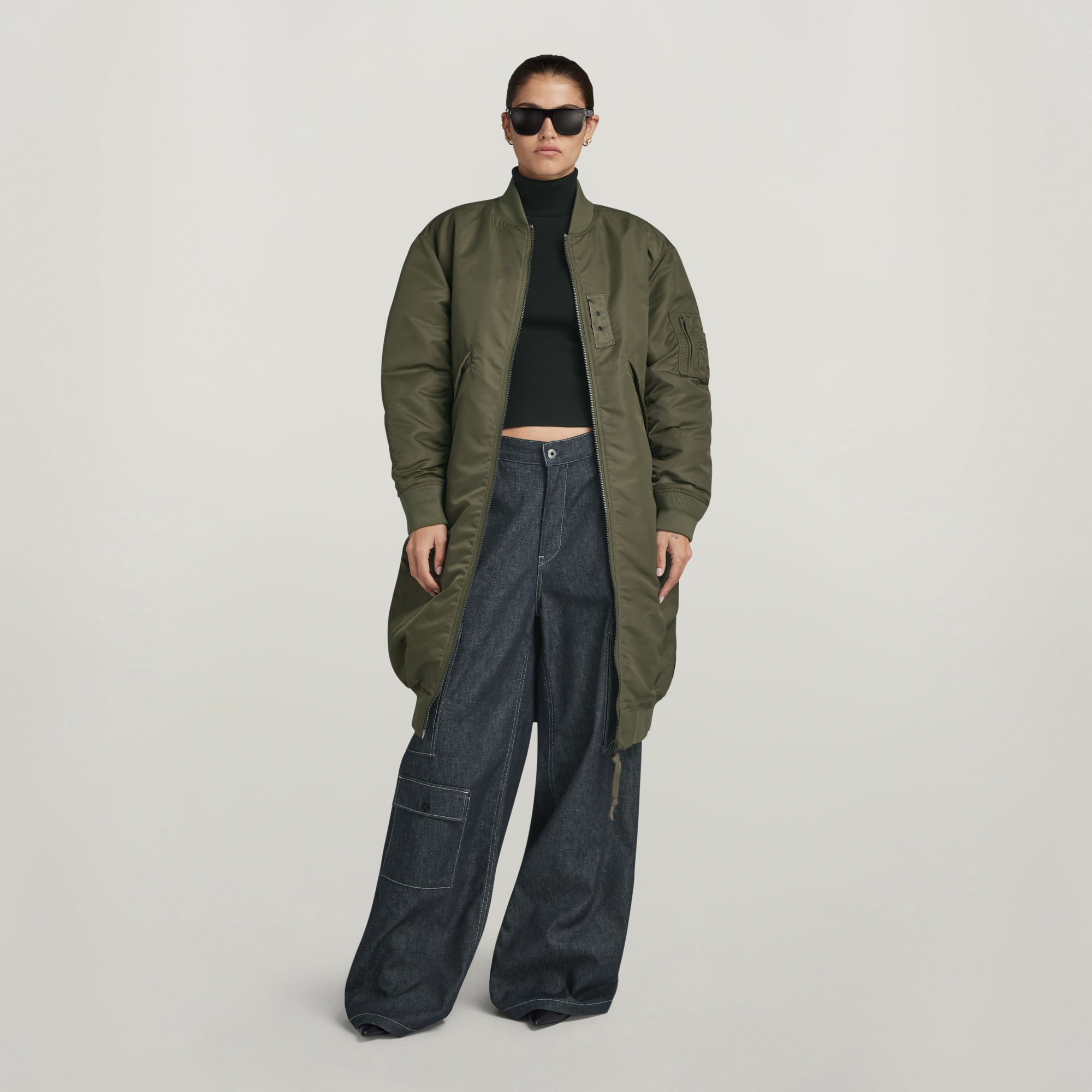 G-Star RAW Bomberjack Long - Groen - Dames