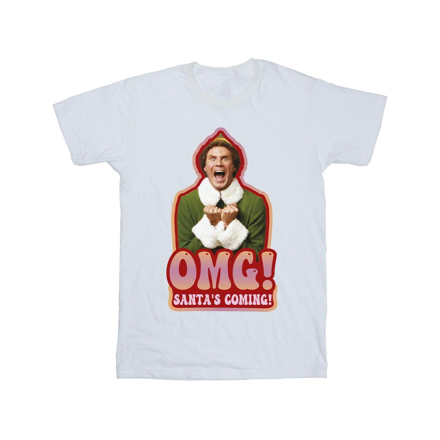 Elf Mens Santa´s Coming T-Shirt XXL wit