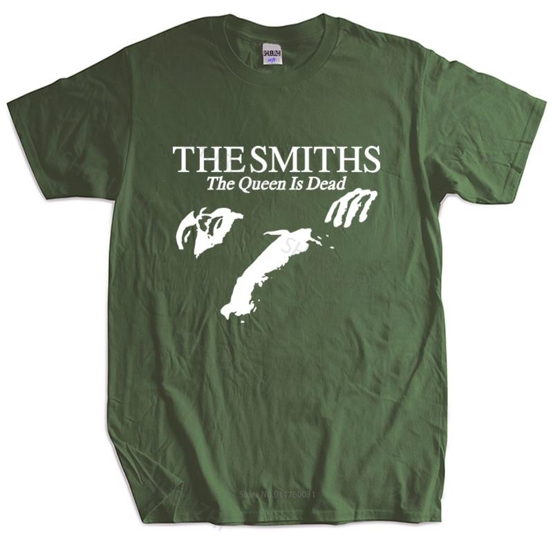 Tinicoo T Shirt Summer Tops The Smiths  The Queen Is Dead  - T-Shirt, 1980's Indie, Morrissey Bigger Size Homme Black T-shirt XL