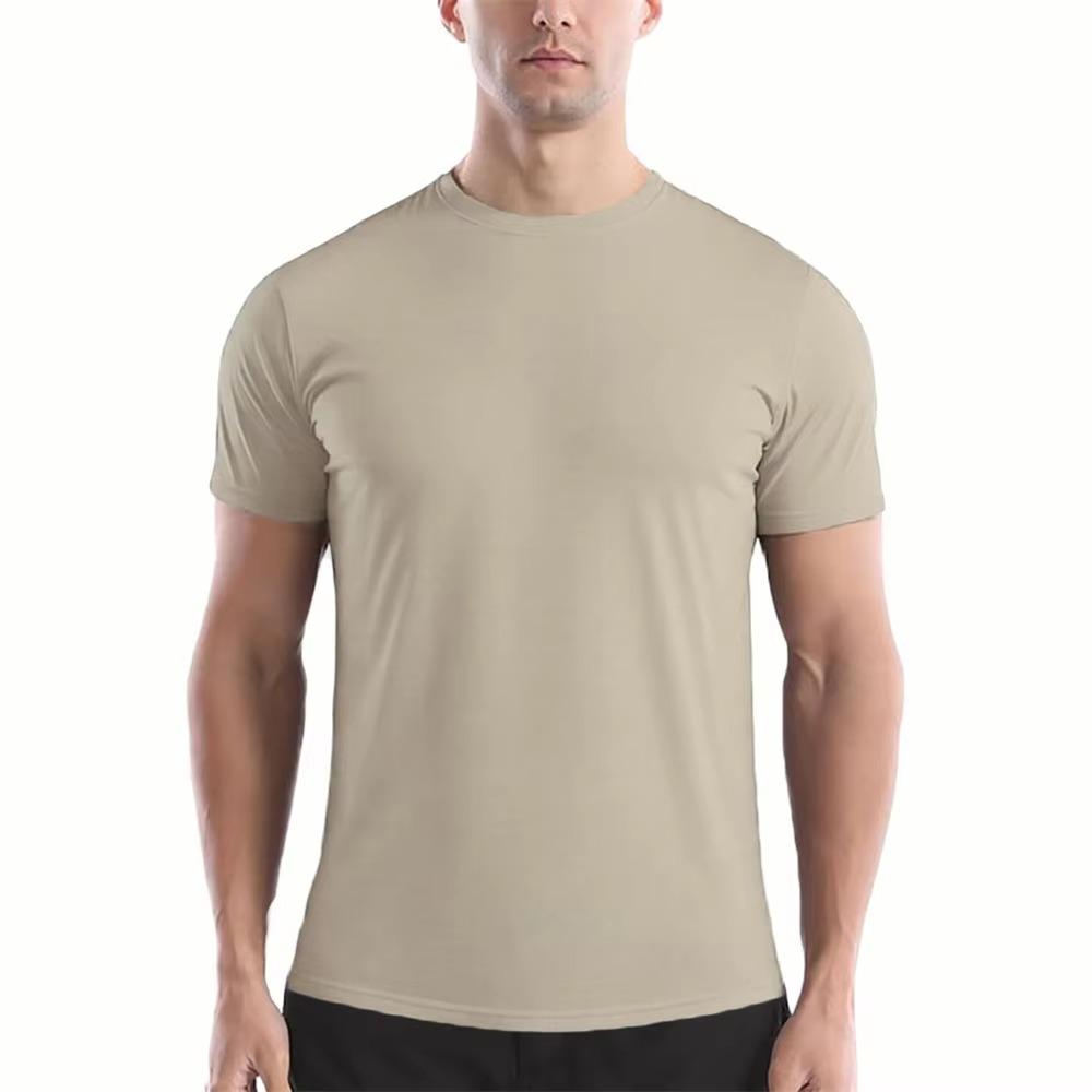 King Billion Zomer heren snel drogend T-shirt ademend lichtgewicht sport T-shirts ronde hals effen kleur korte mouwen tops comfortabel T-shirt XL