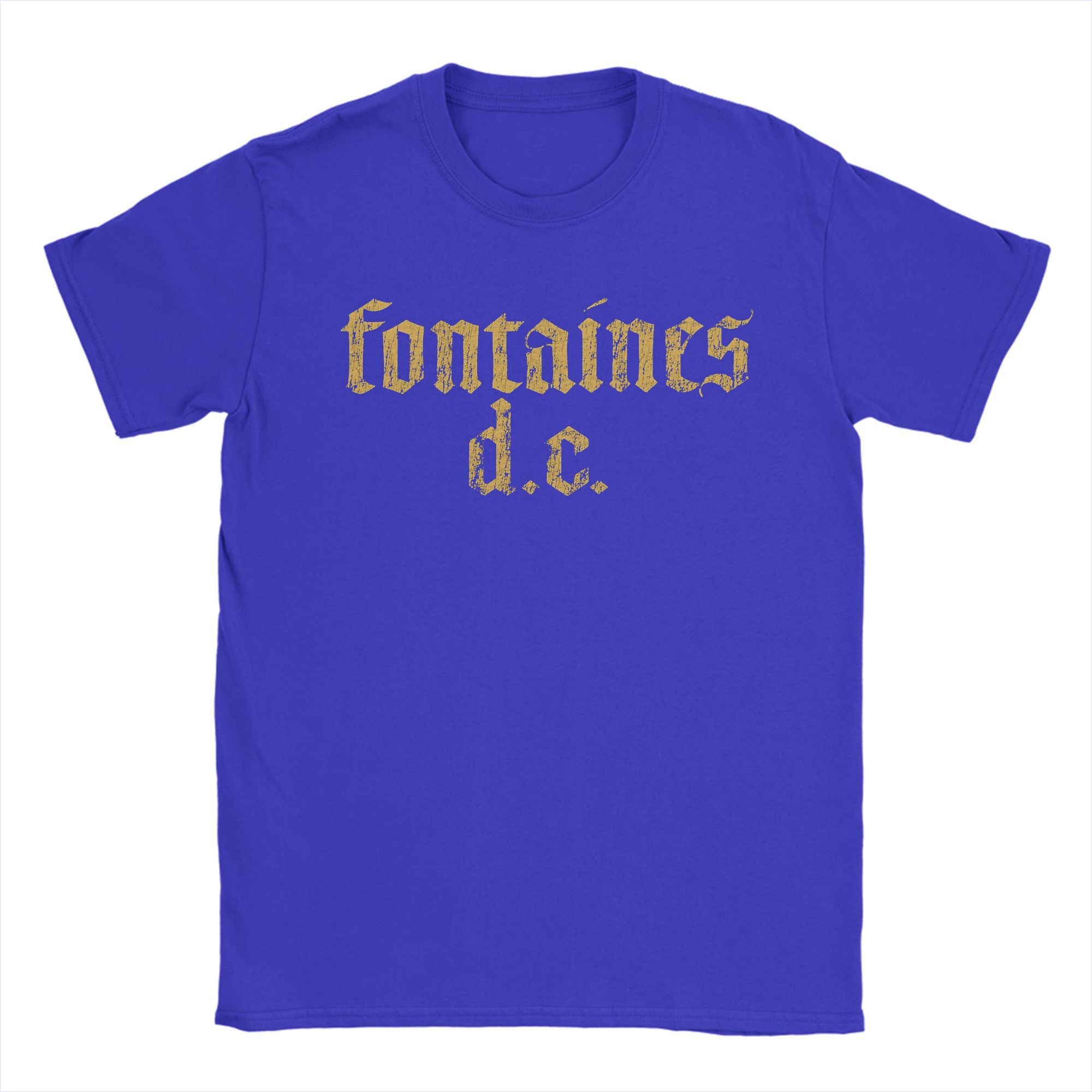 The best product for you Fontaines D.C. T Shirts for Men Cotton Novelty T-Shirt Crewneck  Tee Shirt Short Sleeve Clothing Gift Idea L