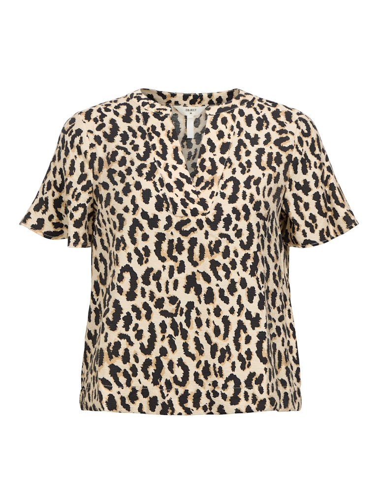 Object objkarina s/s re v-neck top noos 23045928 leopard