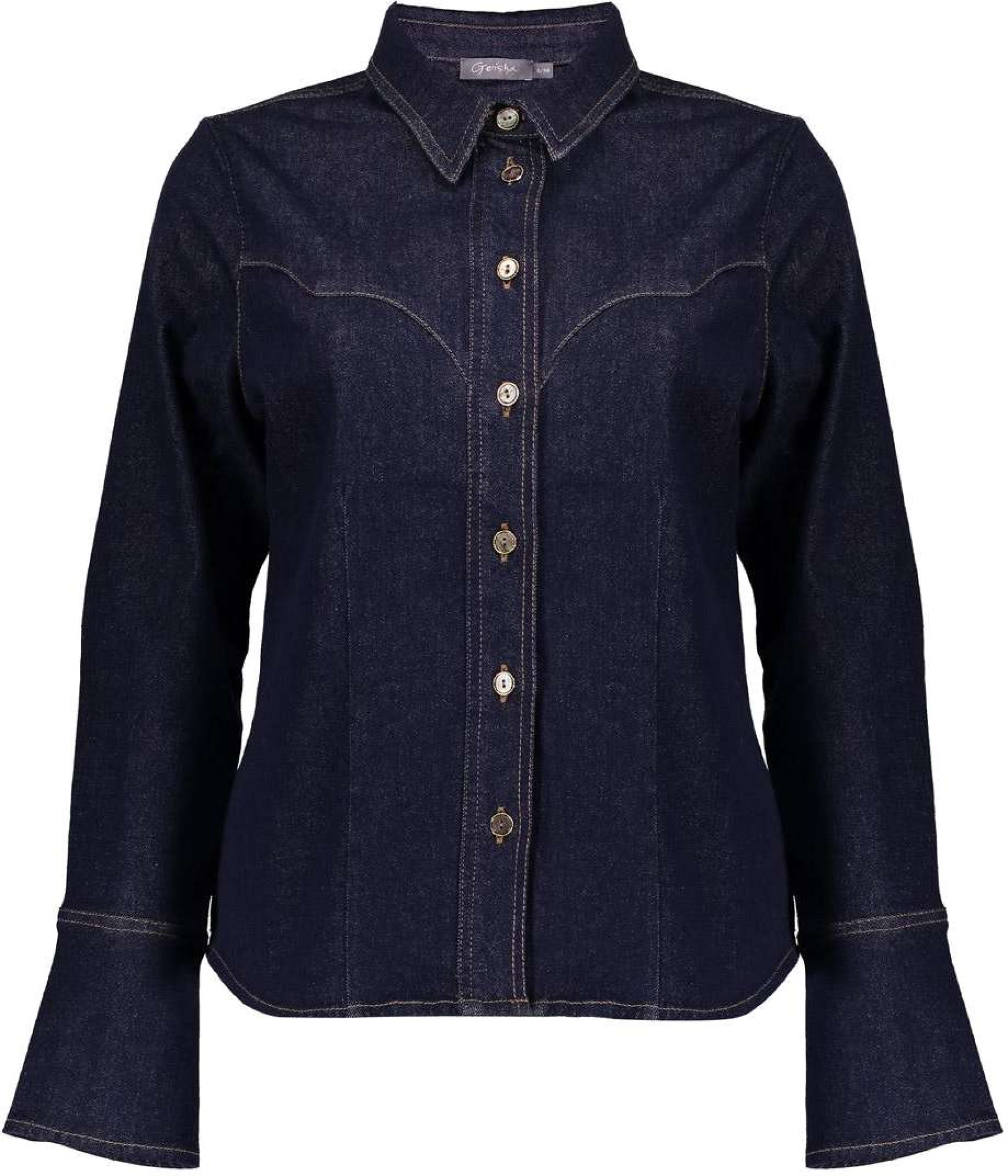 Geisha Blouse dark blue denim