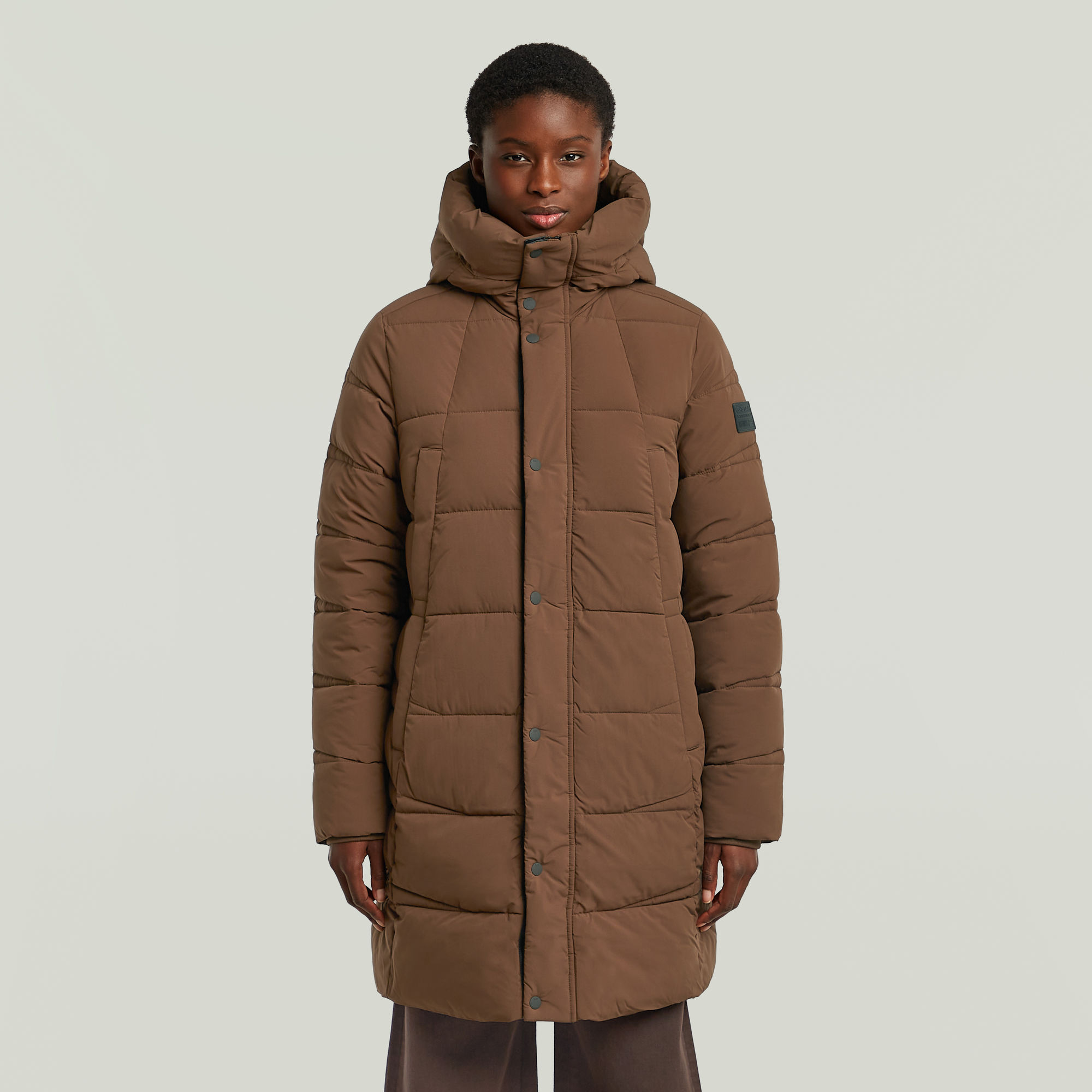 G-Star RAW Whistler Mid Puffer - Bruin - Dames
